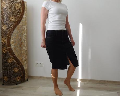 Riflová suknička 40v,, f&f,40
