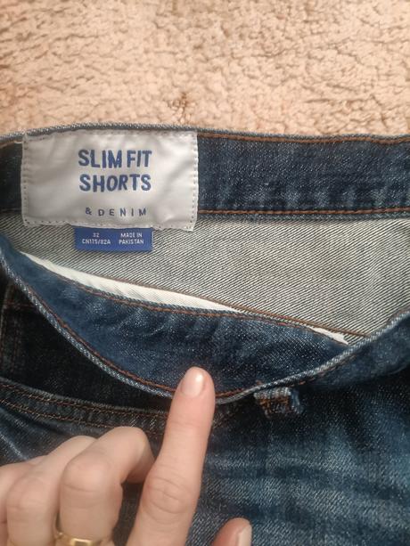 Slim šortky, h&m,32