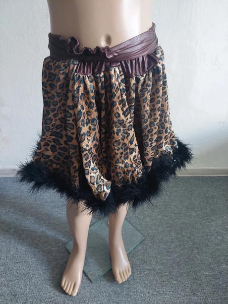 Praveká leopardia suknička univerzálna veľkosť,