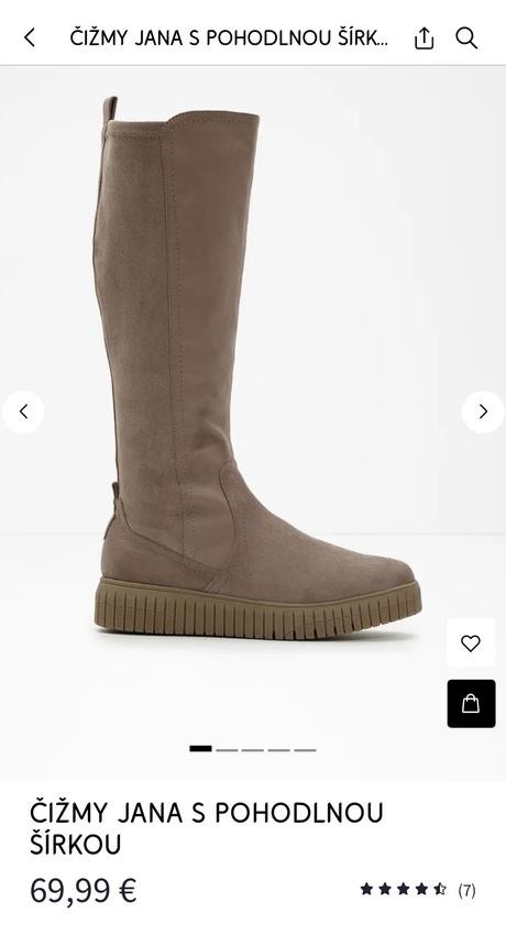 Predám čižmy semišového vzhľadu, 39