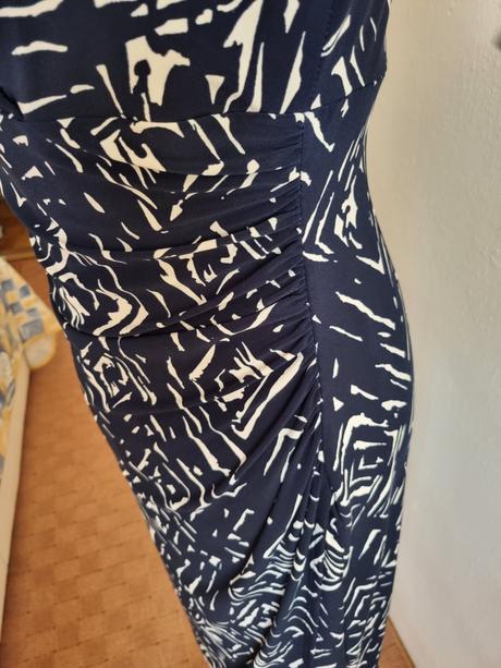 Modro-biele elastické šaty ralph lauren veľ. s, ralph lauren,s