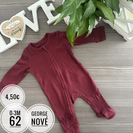 Nové overalové pyžamká rebrované, george,62 / 68