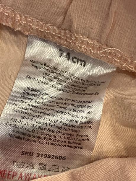 Dievčenské šortky s mašľou ružové so cute (74), 74
