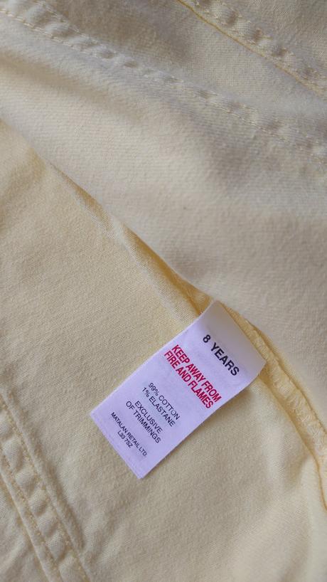 Nádherná kvalitná bavlnená citróniková bunda, matalan,128