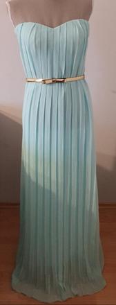 Pekné lahulinké šaty, s