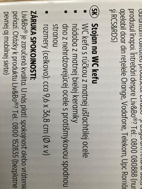 Wc kefa s keramickou nádobou, 