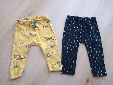 Tenké žlté tepláky h&m, h&m,80