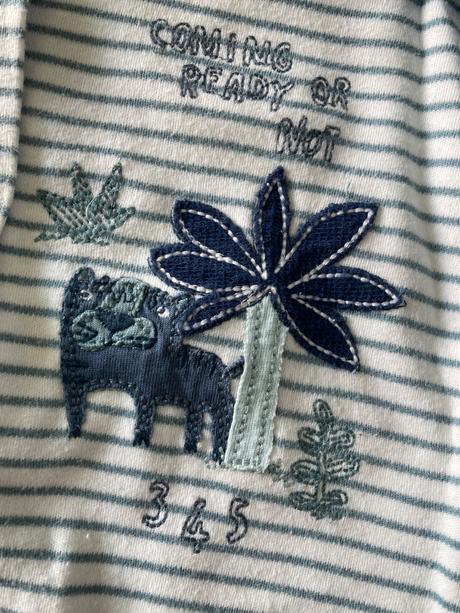 Overaly next a hm s čiapočkou top stav 9-12m, next,74