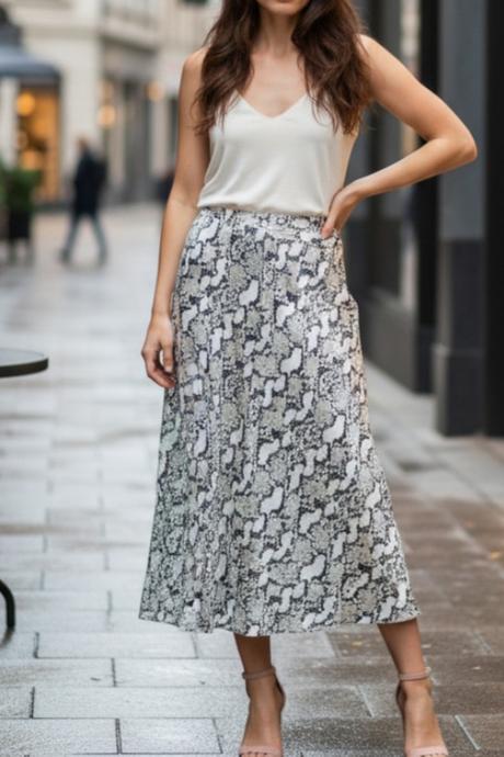 Krásna saténová sukňa h&m, h&m,38