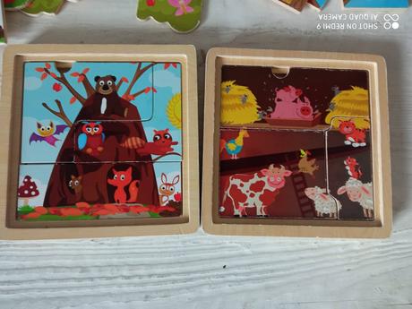 Vrstevne drevene puzzle, 