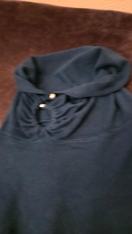 Teply pulovrik  tyrkys, c&a,xl