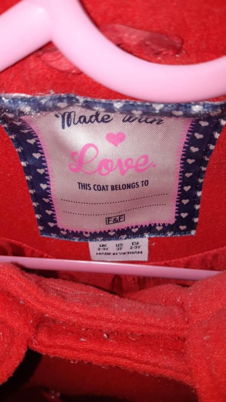 Cerveny prechodny kabatik, f&f,98