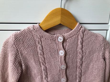 Ružový handmade sveter, 80/86, 80