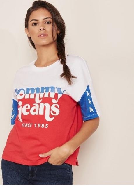Tommy hilfiger original peckove,krasne,top tricko, tommy hilfiger,l / m / xl