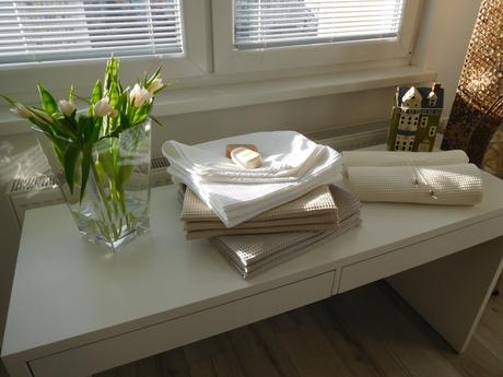 Vaflová bavlna - uteráky-140 x 70 cm, nové, 