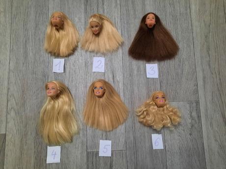 Hlavy pre barbie bábiky - bez tela, iba hlavy,