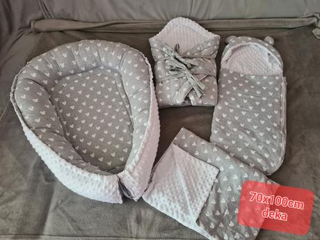 Hniezdo, zavinovačka, prech.fusak, deka a podložka, 