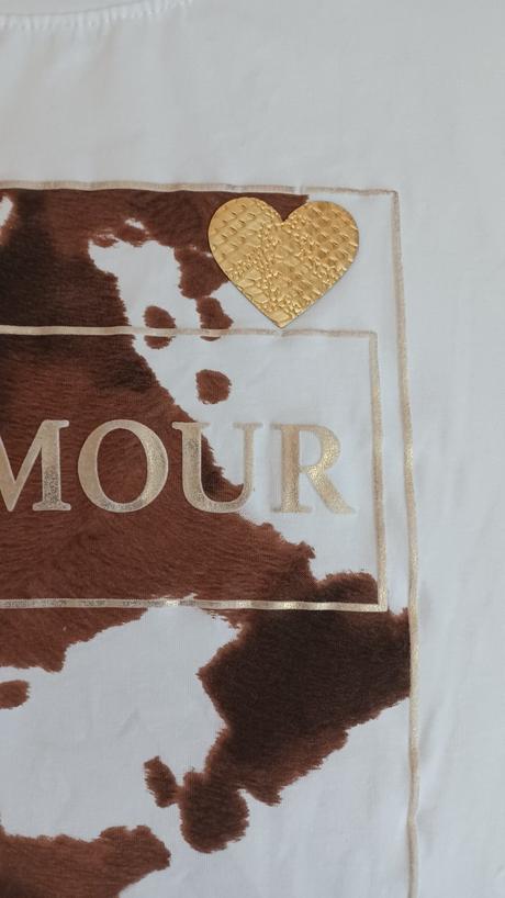 Tričko cow print, l