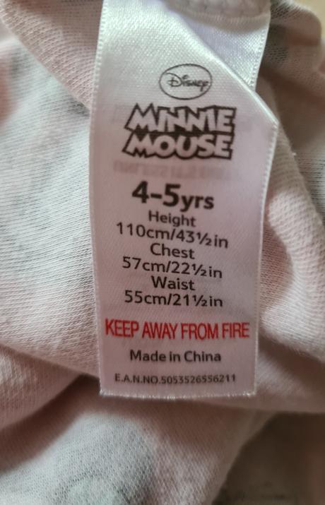 Overalové pyžamko minie mouse, disney,110