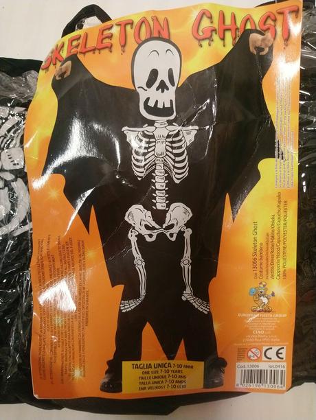 2 diel. halloween - kostrový duch, 7-10r, 122-146,