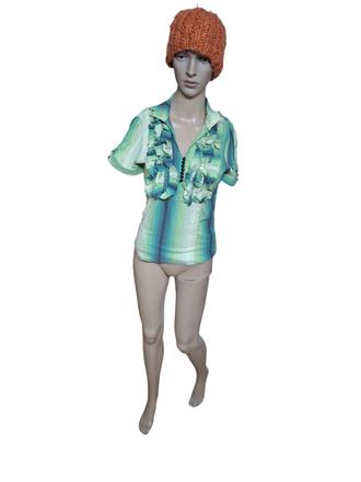 Dámska elastická blúzka s volánom, m