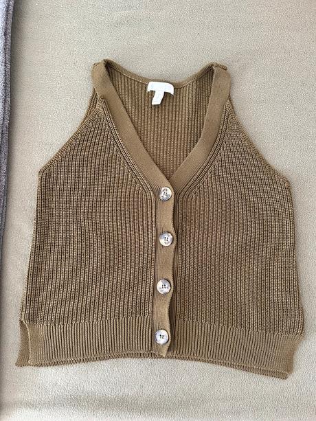 Pletené tielko, h&m,s