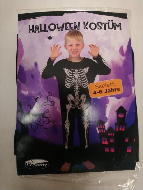 Kostým kostlivec biely, o canny, 104-116 cm,