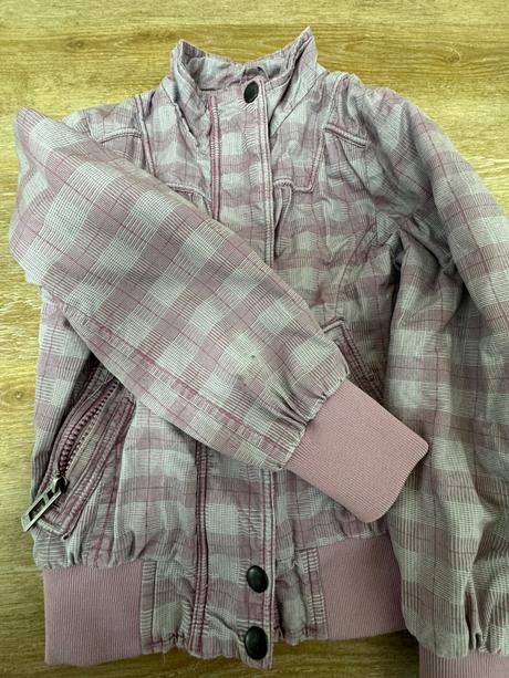 Kockovaná podšitá bundička, 116
