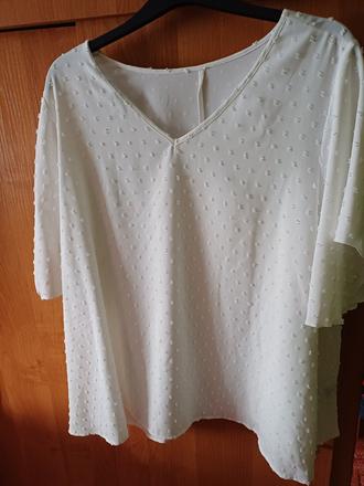 Damska biela bluzka xxxl, xxxl