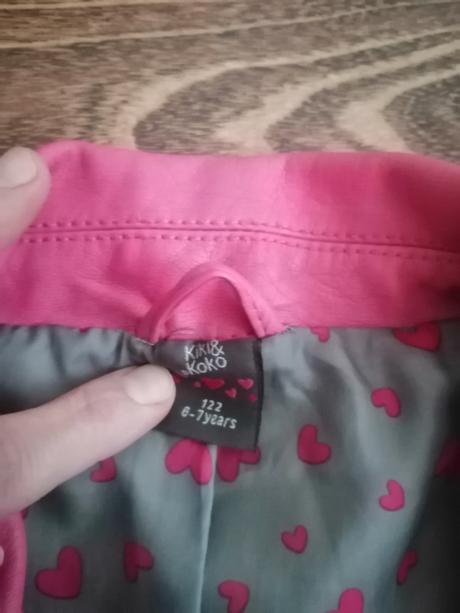 Ružová koženkova bunda 122, kiki&koko,122