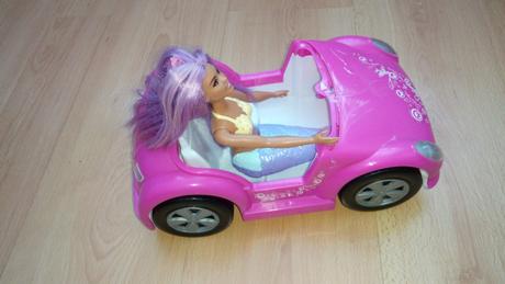 Ružové autíčko kabriolel,