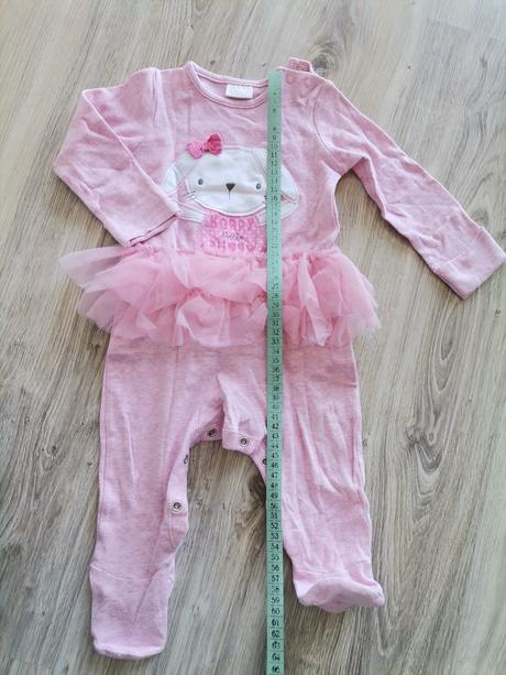 Dievčenský overal na spanie so zajacikom, f&f,74