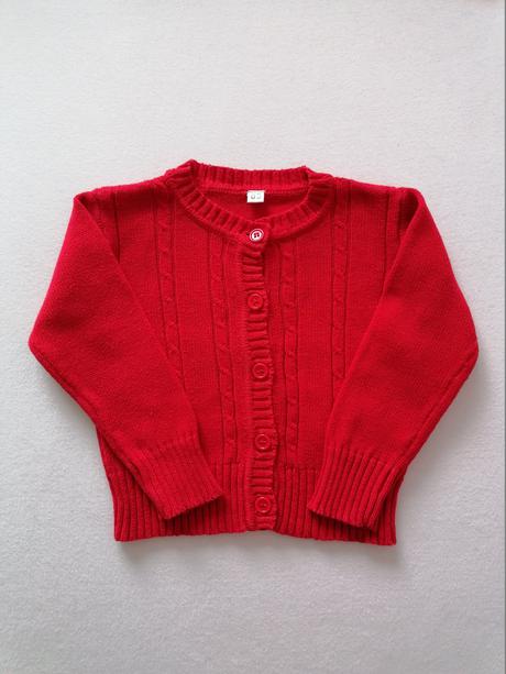 Cerveny svetrik 74/80, 80