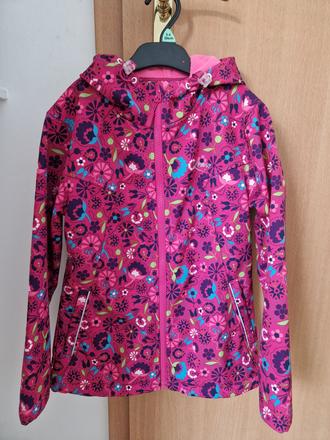Softshelova bunda 140/146 lewro kvety, lewro,140