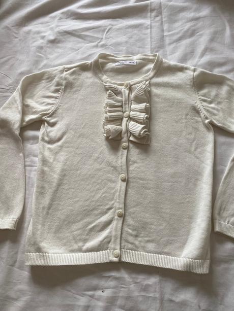 Biely sveter, fox & bunny,128