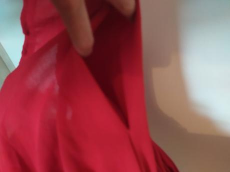 C 55-cervena sukna raz oblecena z vreckami s/m, s