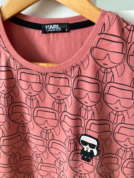 Karl lagerfeld tričko s, bavlnené,, s
