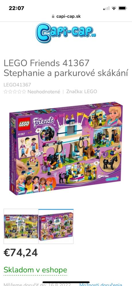 Lego friends 41367 stephanie a jej konská show, 