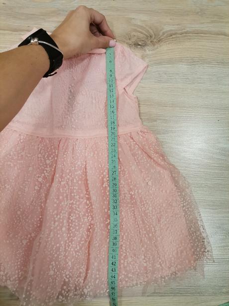 Dievčenské marhulkove šaty s tylovou sukňou, pepco,86