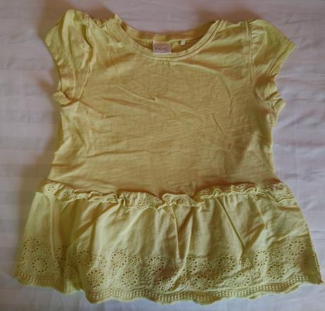 Dievčenské žlté tričko na 2-3 roky, next, next,98