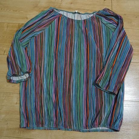 Plisovaná pásikavá blúzka christian berg, xl