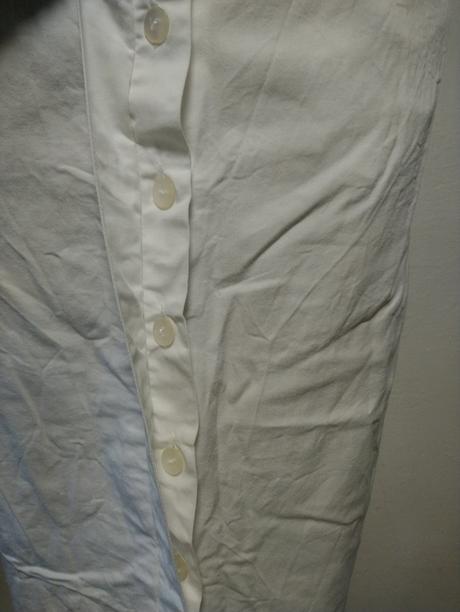 Dámska biela bavlnená sukňa, miroblio, s