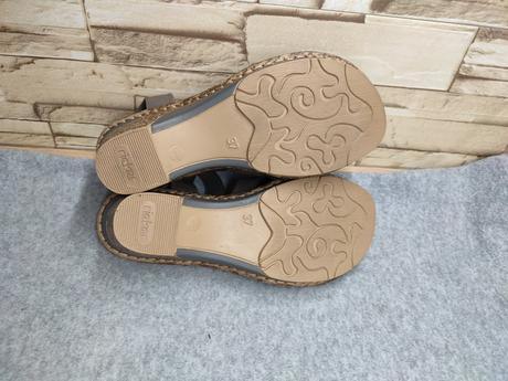 Rieker 37 - dámske letné šedé sandále, rieker,37