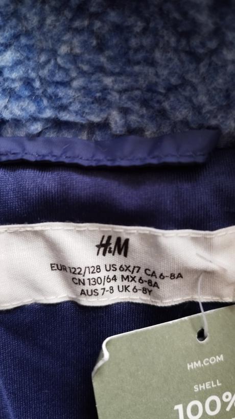 Bunda teddy hm, h&m,122 / 128