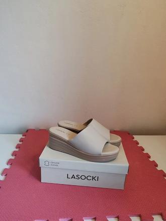 Dámske kožené šľapky lasocki, lasocki,40