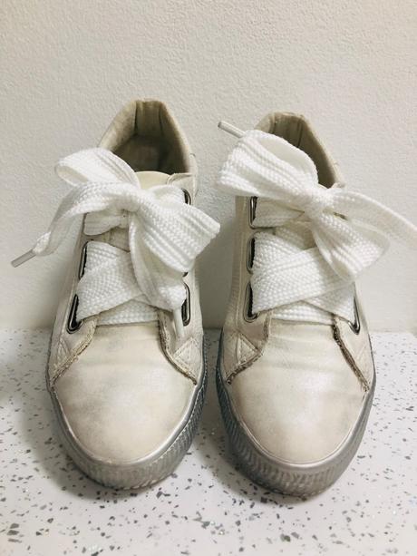 Tenisky kombinacia biela&strieborná, 38