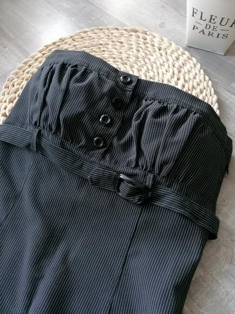 Šaty mini krátke pásikavé, s