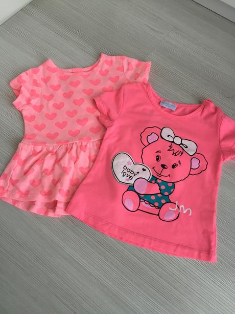 Neónové trička , primark,74