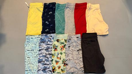 Balík kraťasov veľkosť 122/128, 122–134