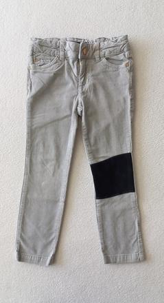 Menčestrové upcyklované nohavice, zara,98